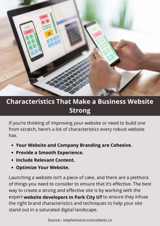 Characteristics That Make a Business Website Strong