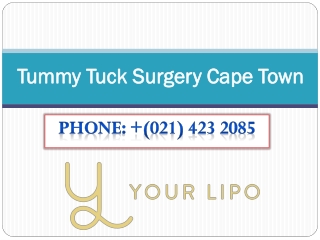 Tummy Tuck Surgery Cape Town