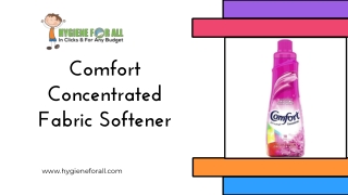 Comfort Concentrated Fabric Softener