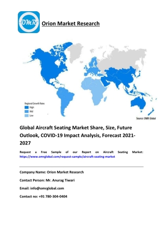 Global Aircraft Seating Market Share, Size, Future Outlook, COVID-19 Impact Analysis, Forecast 2021-2027