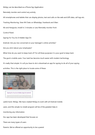 MxSpy Is A Phone Monitor App Online