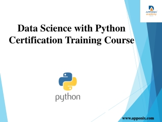 Data Science with Python Certification Training Course