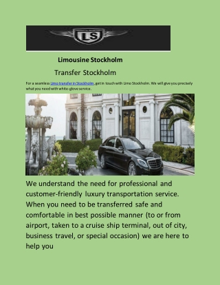 Transfer Stockholm