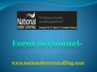 Event personnel- nationaleventstaffing.com