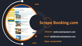 Scrape Booking.com