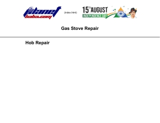 Gas Stove Repair