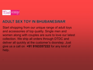 Sex toys in Bhubaneswar