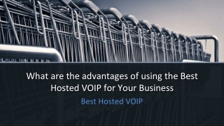 What are the advantages of using the Best Hosted VOIP for Your Business