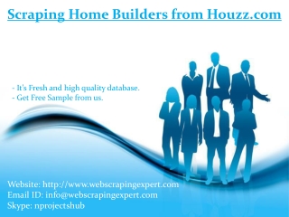 Scraping Home Builders from Houzz.com