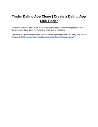Tinder Dating App Clone | Create a Dating App Like Tinder