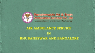 Use Air Ambulance Service in Bhubaneswar and Bangalore with Infusion Pump