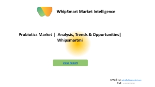 Probiotics Market  | Growth, Trends, Forecasts (2021 - 2027)