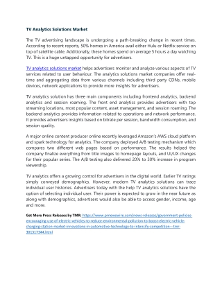 TV Analytics Solutions Market