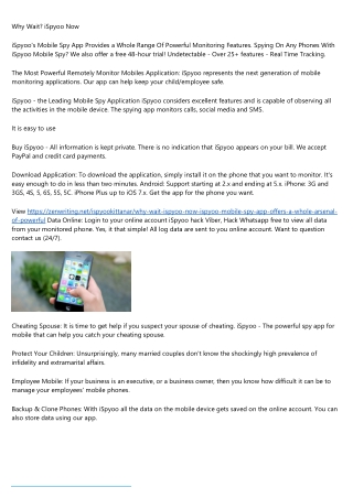 iSpyoo Mobile Spy App Trial Of The Year