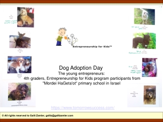 Dog Adoption Day - 4th-grade students' venture