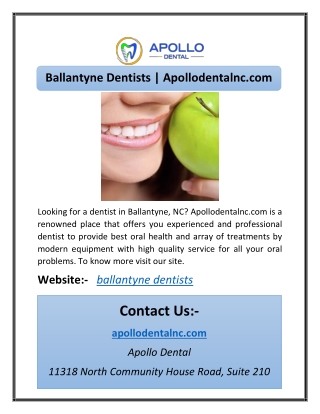 ballantyne dentists