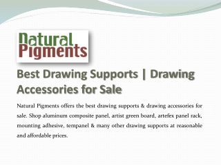 Best Drawing Supports | Drawing Accessories for Sale - Natural Pigments