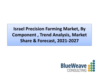 Israel Precision Farming Market Share & Forecast