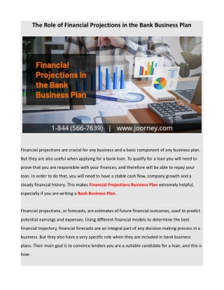 The Role of Financial Projections in the Bank Business Plan