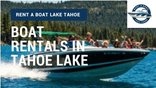 Boat Rentals in Lake Tahoe