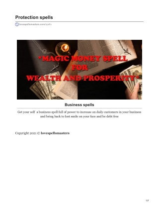 Business Spells