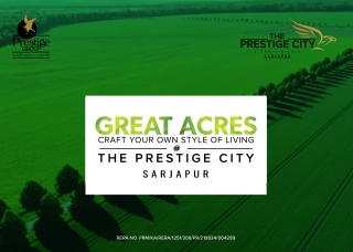 Prestige Great Acres Sarjapur, Bengaluru | Brochure