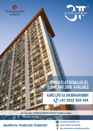 Aarambh Brochure - 1BHK Flats In Malad East