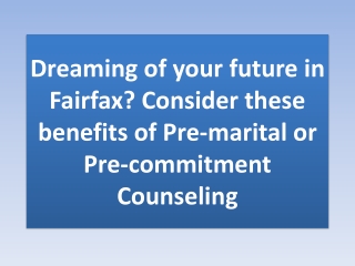 Dreaming of your future in Fairfax?