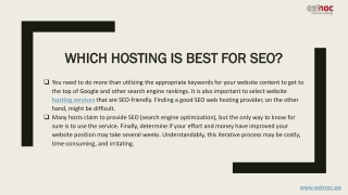 Which hosting is best for SEO?