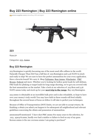 223 Remington
