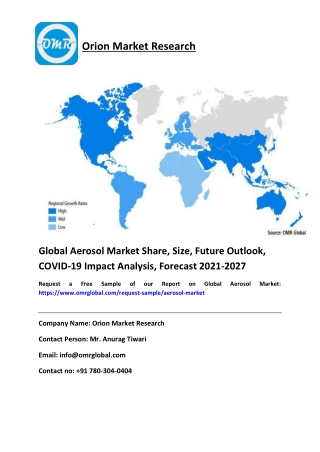 Global Aerosol Market Share, Size, Future Outlook, COVID-19 Impact Analysis, Forecast 2021-2027