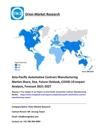 Asia-Pacific Automotive Contract Manufacturing Market Share, Size, Future Outlook, COVID-19 Impact Analysis, Forecast 20