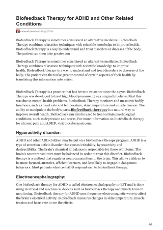 Biofeedback Training What is it and How Does It Work