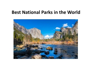 Best National Parks in the world