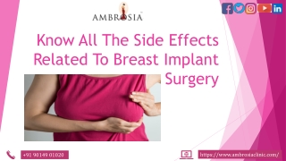 Know All The Side Effects Related To Breast Implant Surgery