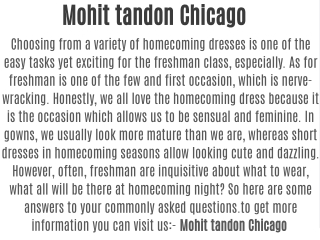 Mohit tandon Chicago
