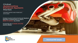 Automotive Exhaust System Market Analysis May Set New Growth, Forecast 2027