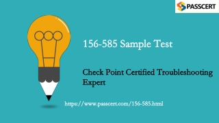 Check Point Certified Troubleshooting Expert 156-585 Dumps