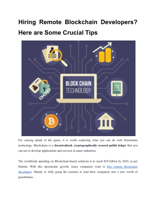 Hiring Remote Blockchain Developers_ Here are Some Crucial Tips