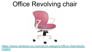 Untitled presentation (revolving chair)