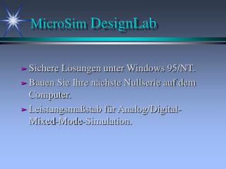 MicroSim DesignLab