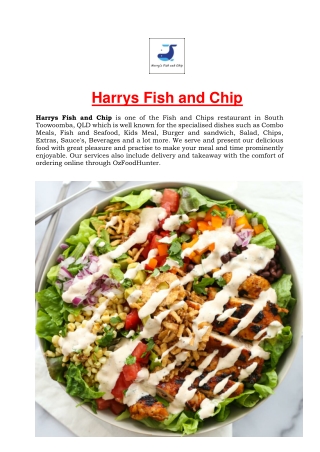 5% Off - Harrys Fish and Chips Menu South Toowoomba, QLD