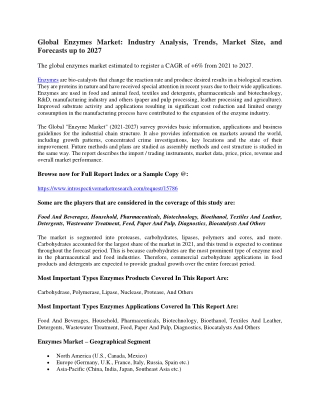 Global Enzymes Market