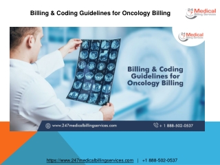 Billing & Coding Guidelines for Oncology Billing