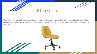 Office chairs