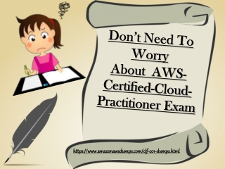 100% Amazon CLF-C01 Dumps PDF Demo Questions – Amazonawsdumps.com