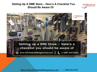 Setting Up A DME Store – Here’s A Checklist You Should Be Aware Of