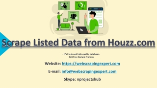 Scrape Listed Data from Houzz.com