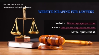 Website Scraping for Lawyers