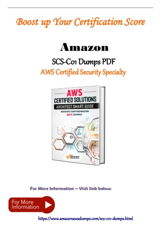 Amazon AWS SCS-C01 dumps PDF - Amazonawsdumps.com